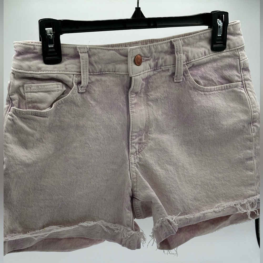 Universal Thread 4/27 Purple Acid Wash HighRise Vintage Cuff Frayed Jean Shorts